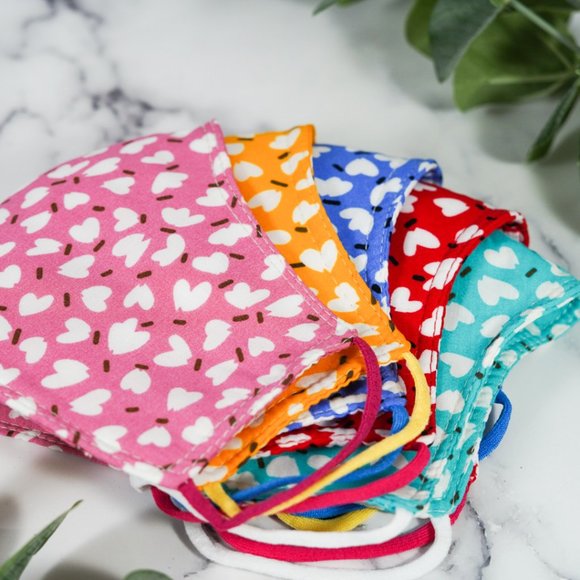 Hand Crafted Accessories - Set 5 colors, SUPER SOFT !!  face mask
